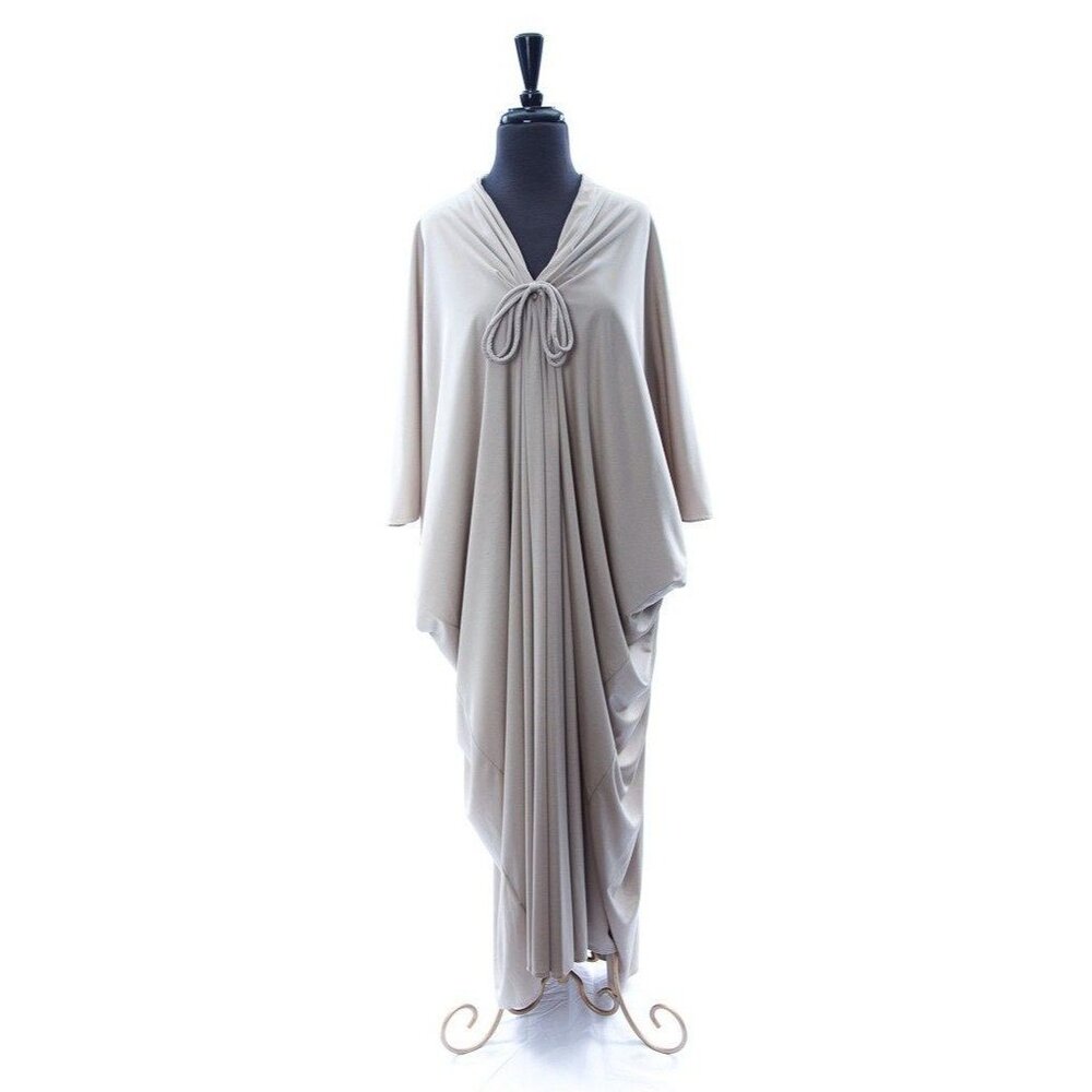 Vintage 1970's Maxi Dress Lucie Ann Beverly Hills Lounge Wear Hostess Gown Saks